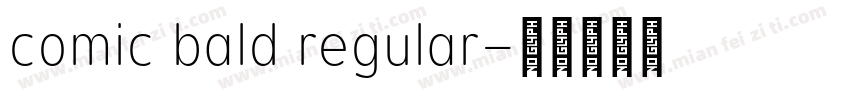 comic bald regular字体转换